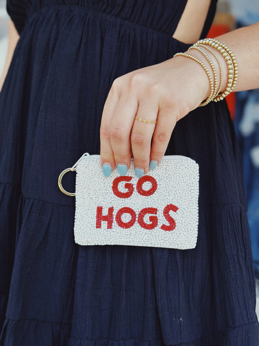 GO HOGS Key Chain Pouch