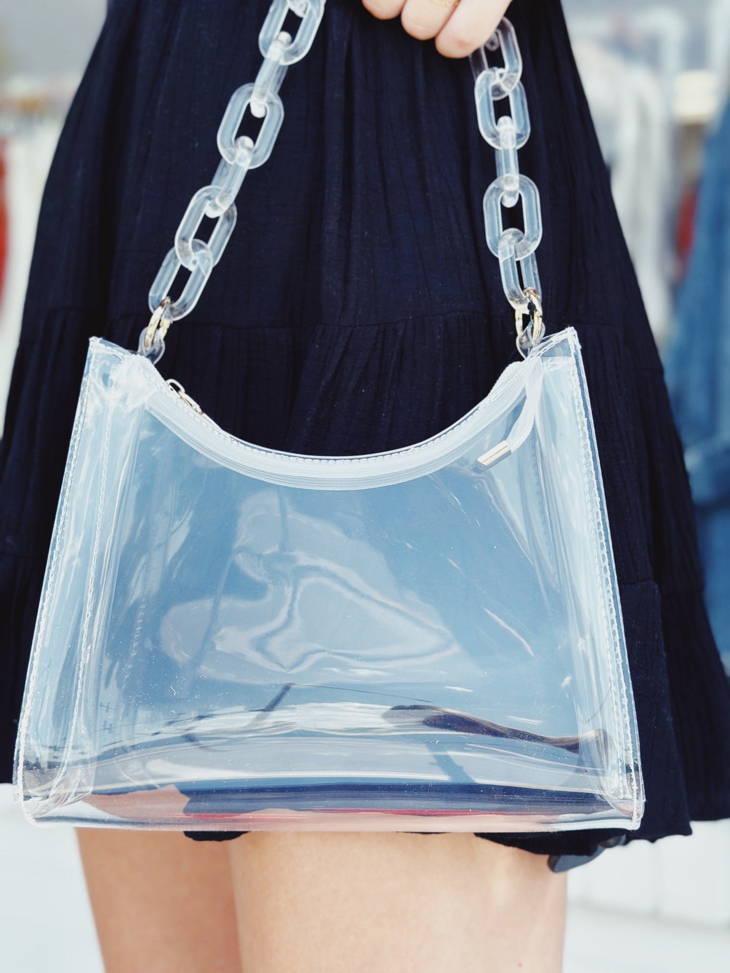 Clear Acrylic Shoulder Bag