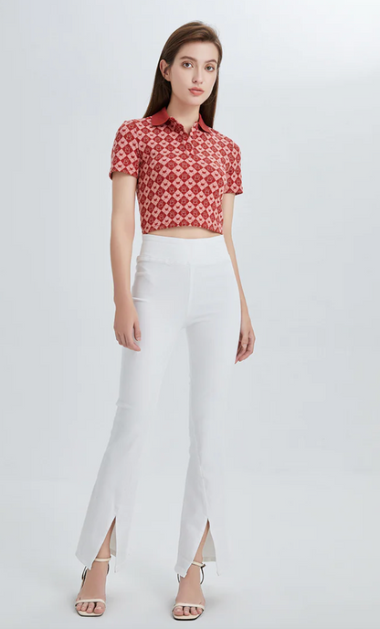 Bayeas White Flare Jeans