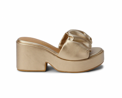 Rue Gold Matisse Metallic Heels