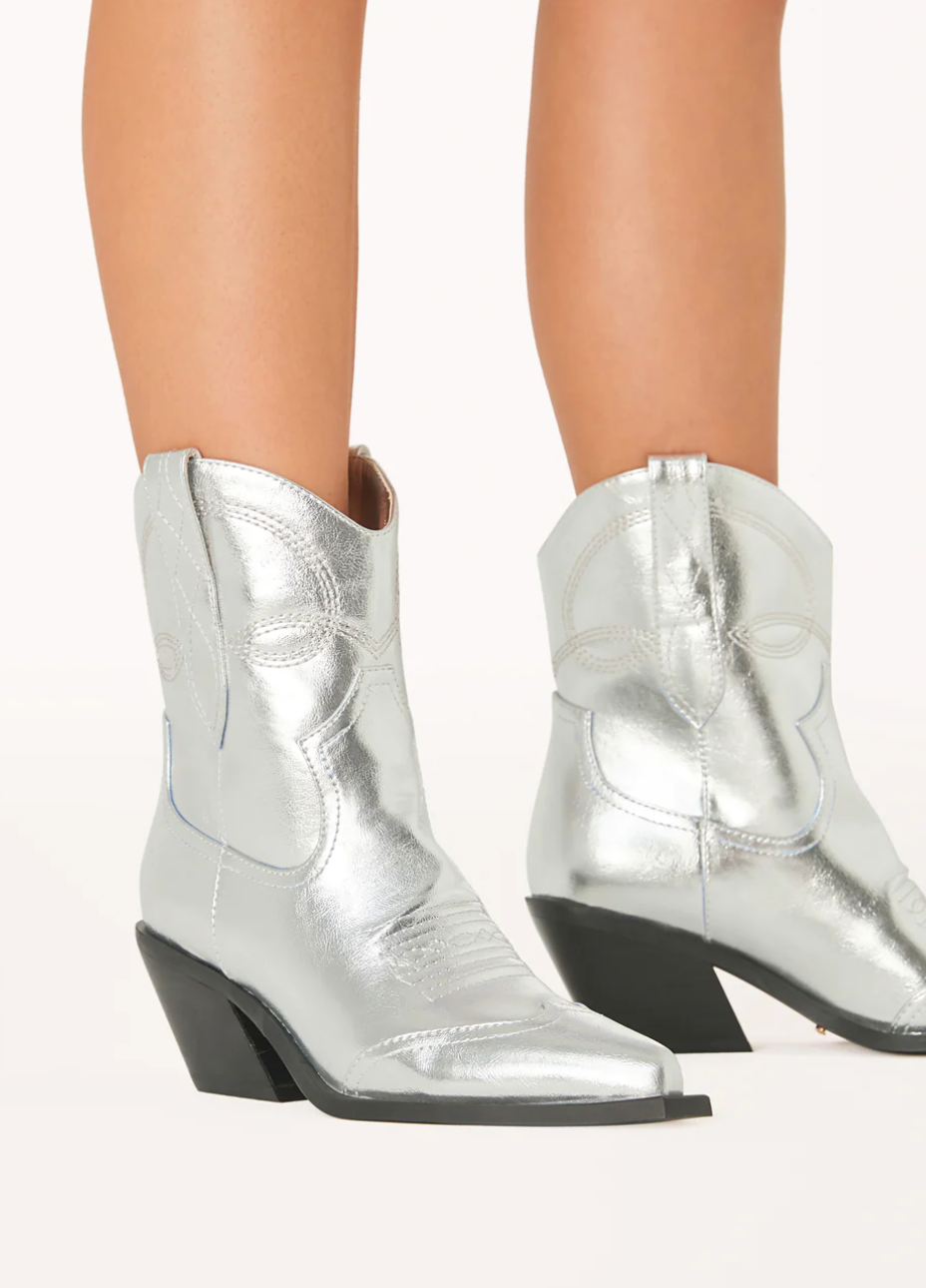 Udel Silver Metallic Billini Boots