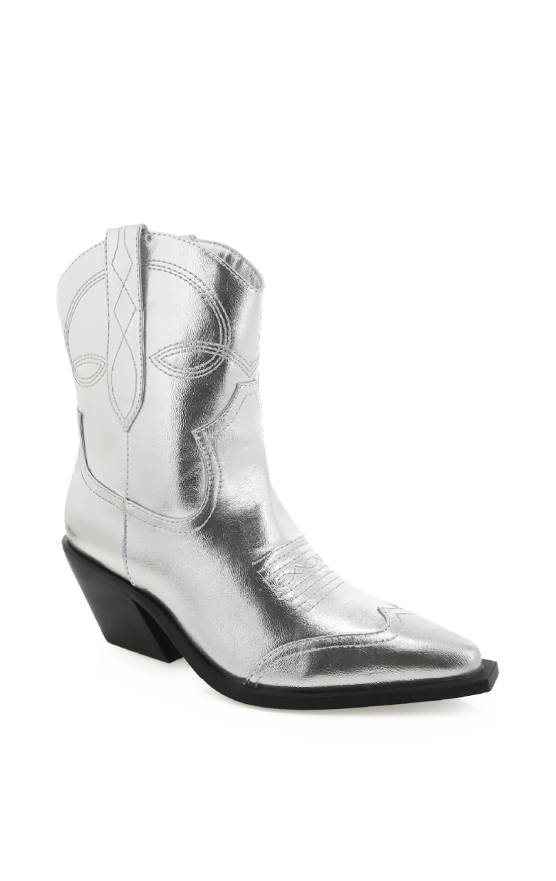 Udel Silver Metallic Billini Boots