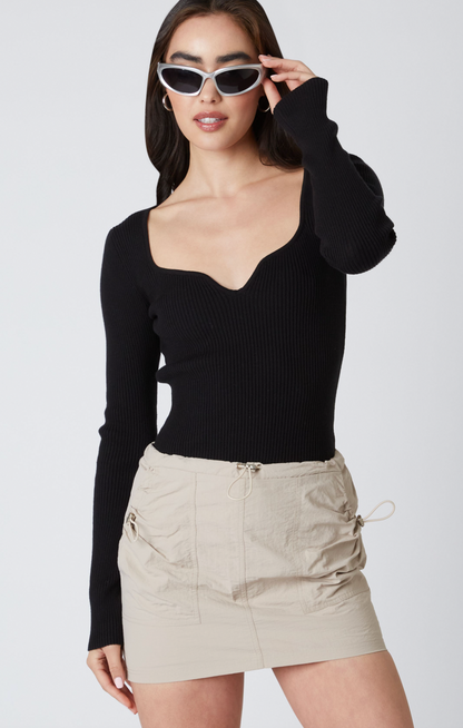 Sierra Long Sleeve Top Black