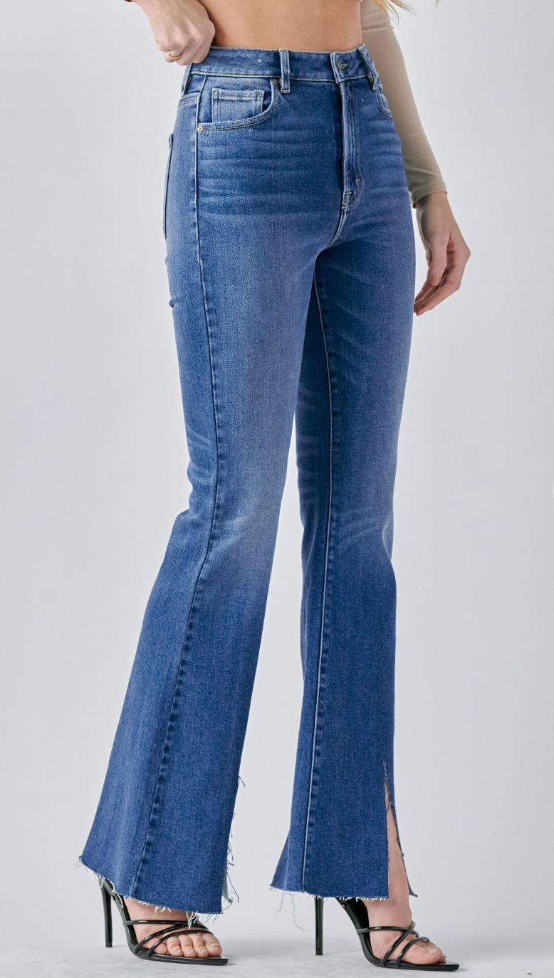 Happi Ultra Flare Jeans w/ Front Slit