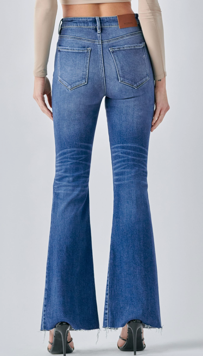 Happi Ultra Flare Jeans w/ Front Slit