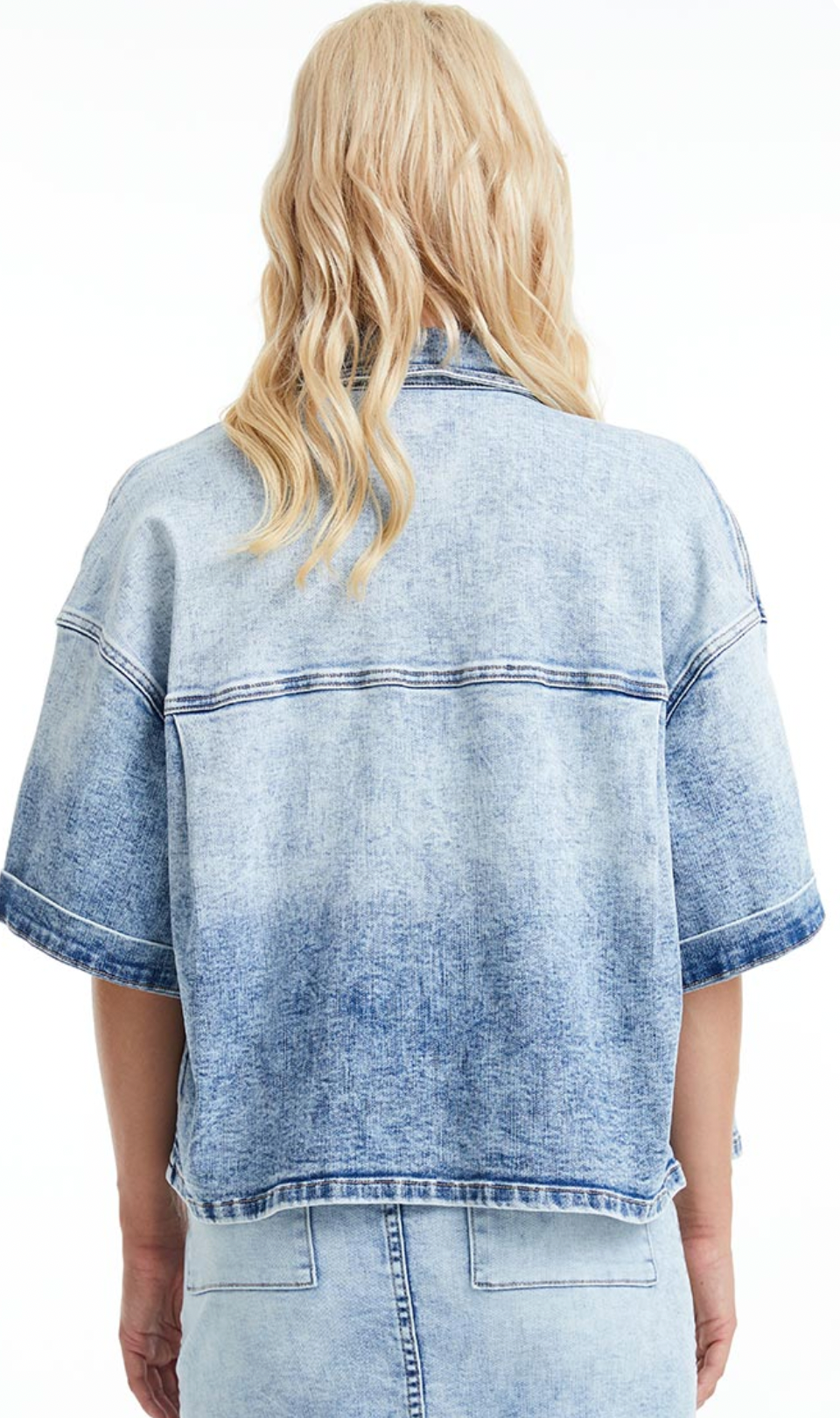 Bayeas Short Sleeve Denim Jacket