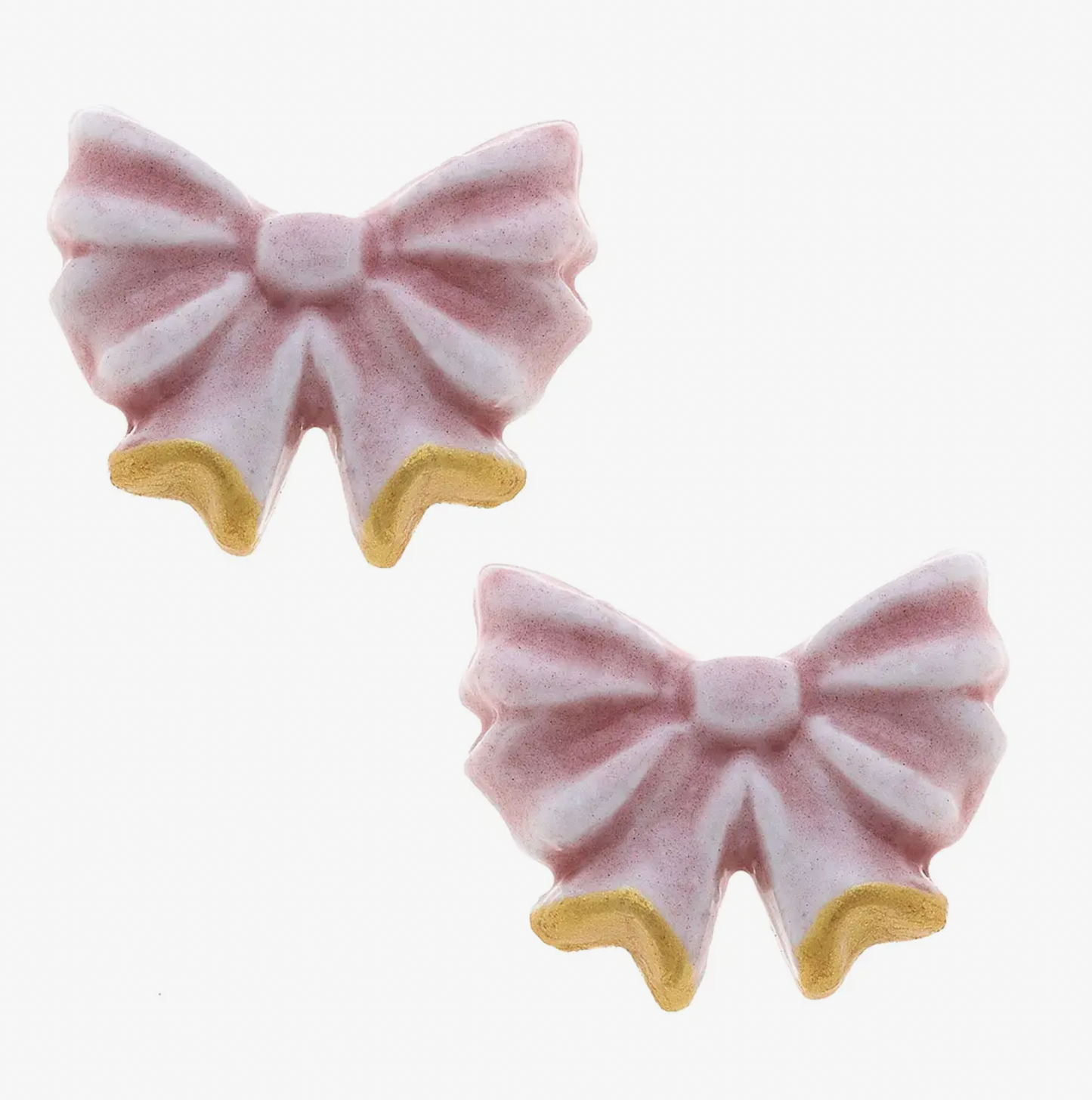 Lucy Porcelain Bow Studs