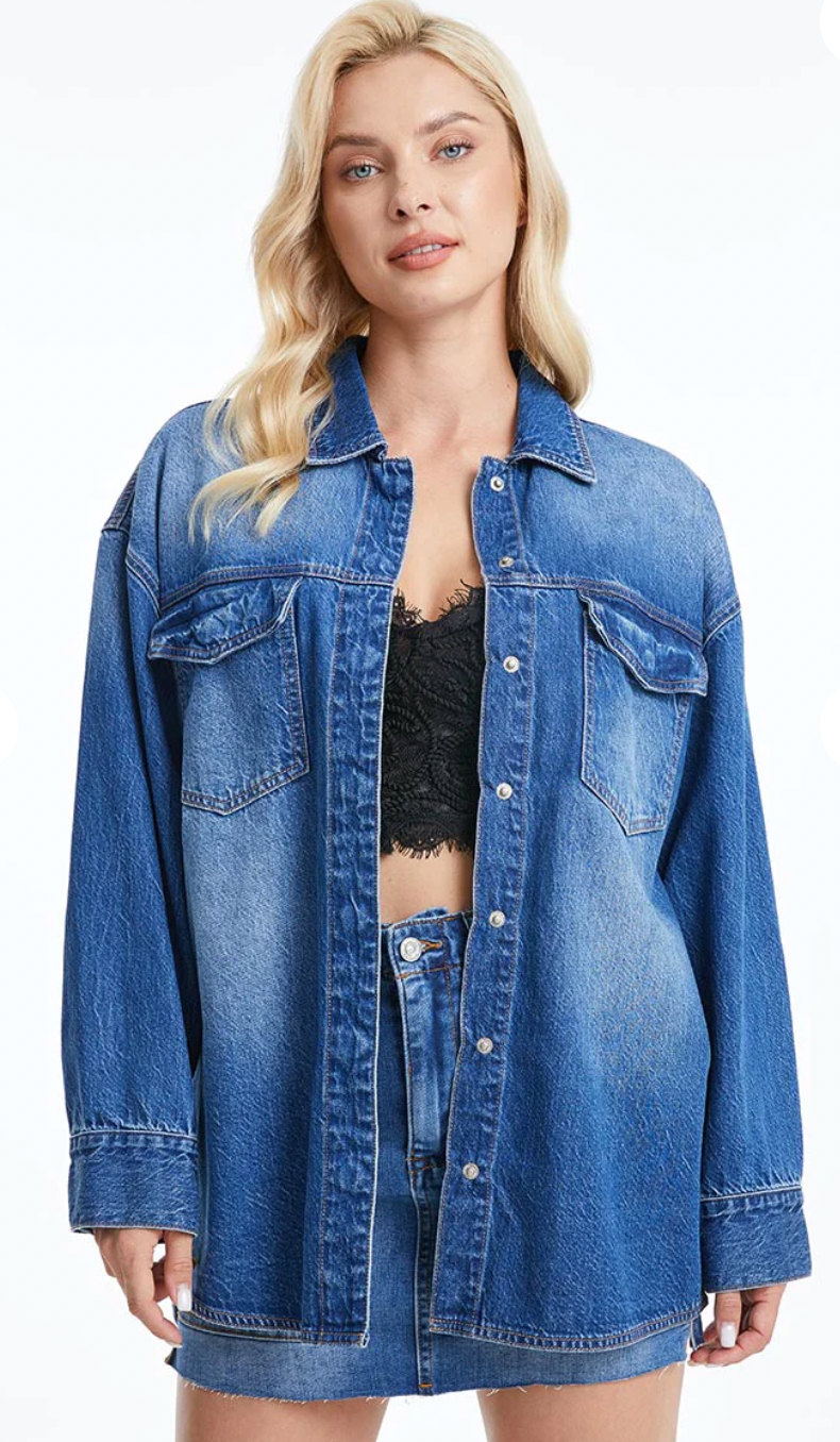 Oversized Denim Shirt