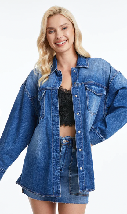 Oversized Denim Shirt