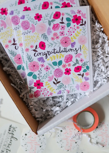 Congratulations Floral Card