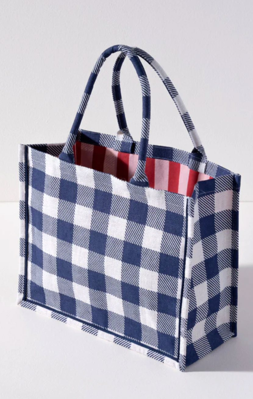 Dolly Gingham Tote Bag