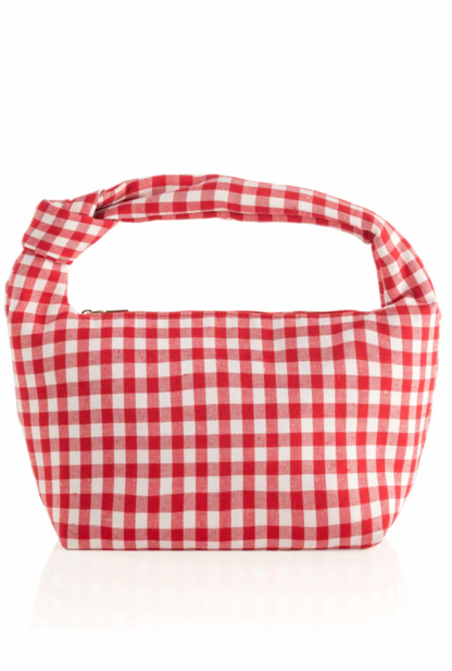 Ami Knot Plaid Purse