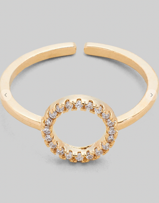 Circle Pave Ring