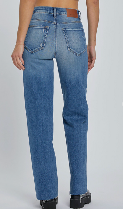 Medium Dark Logan Dad Jeans