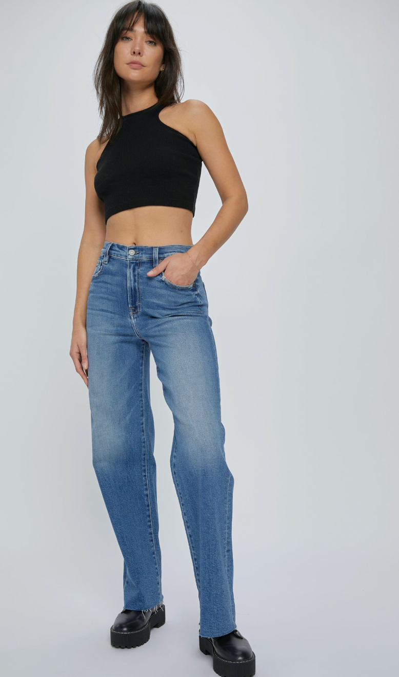 Medium Dark Logan Dad Jeans