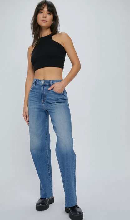 Medium Dark Logan Dad Jeans