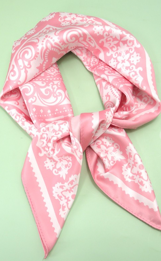 Pink Paisley Bandana