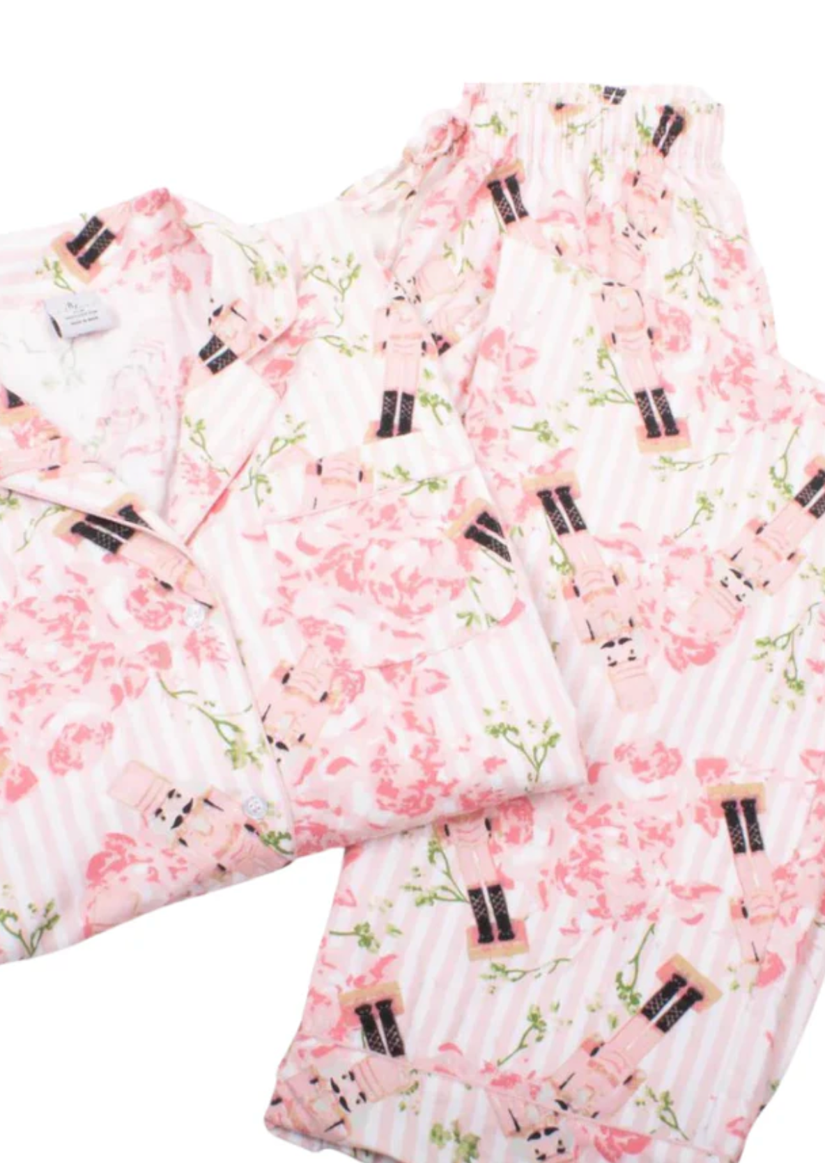 Nutcracker Rose Flannel Pj Set