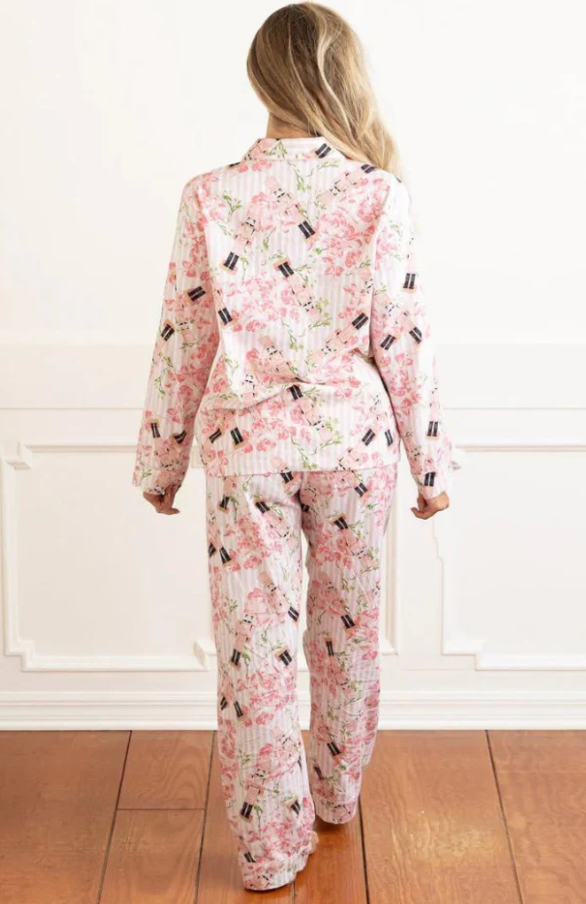 Nutcracker Rose Flannel Pj Set