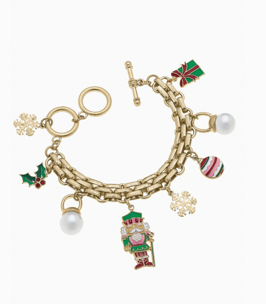 Naughty Nutcracker Charm Bracelet