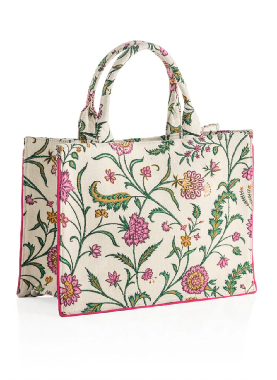 Fran Floral Tote Bag