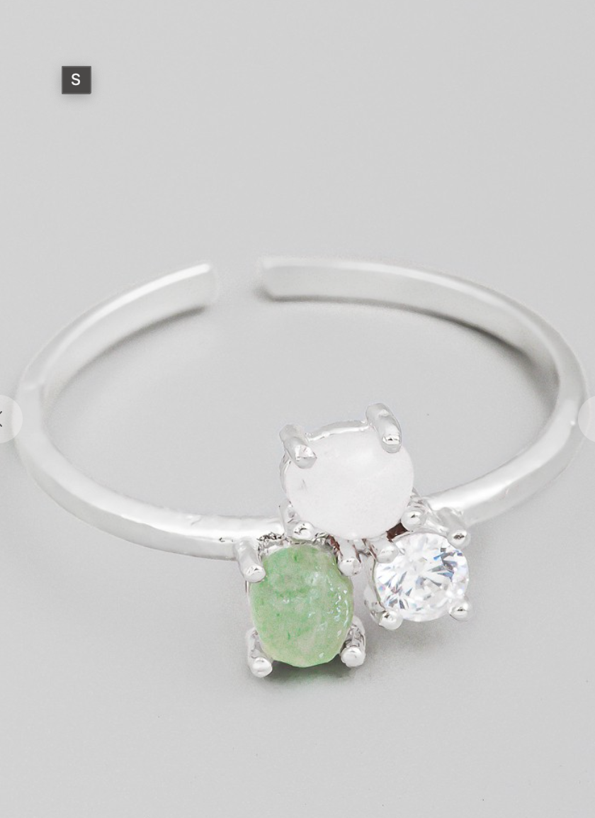 Gemstone Ring Silver