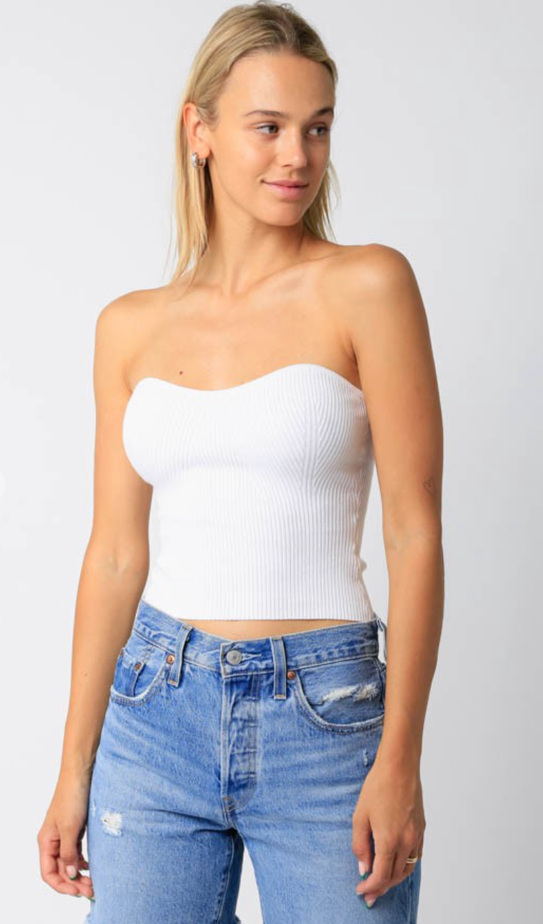 Nina Tube Top Ivory