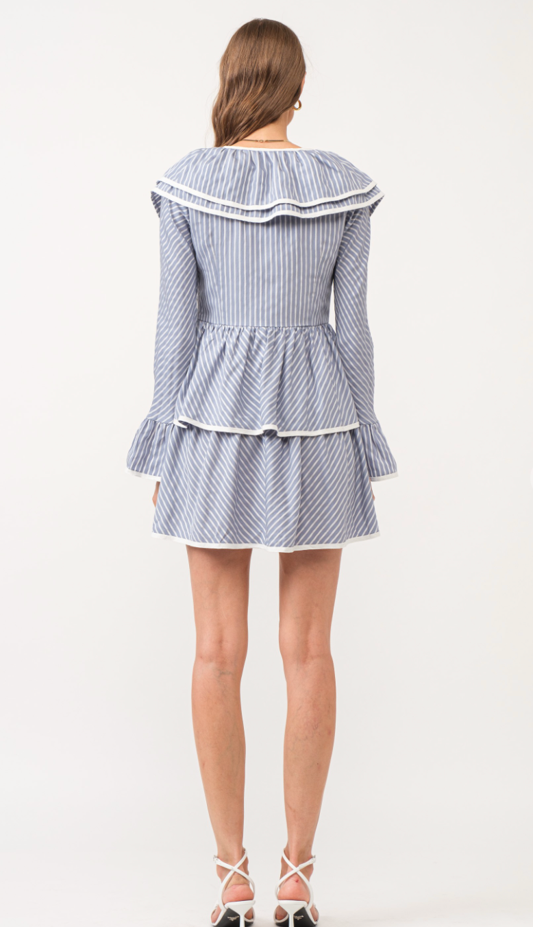 Ellie Striped Collared Mini Dress