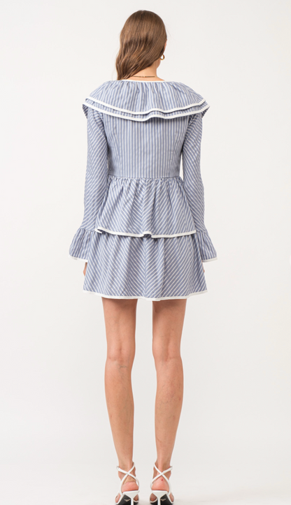 Ellie Striped Collared Mini Dress