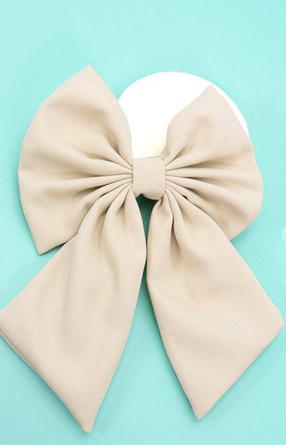 Bow Hair Pin Ivory