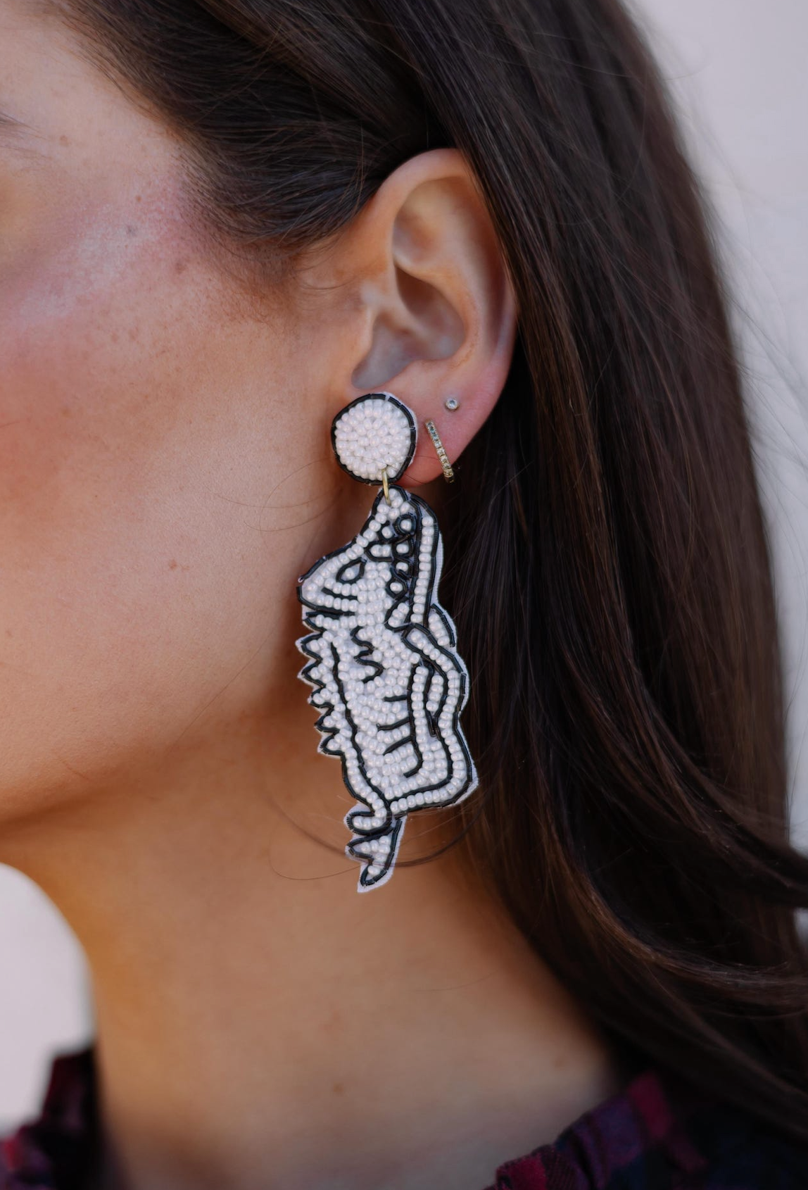 Razorback Beaded Earrings