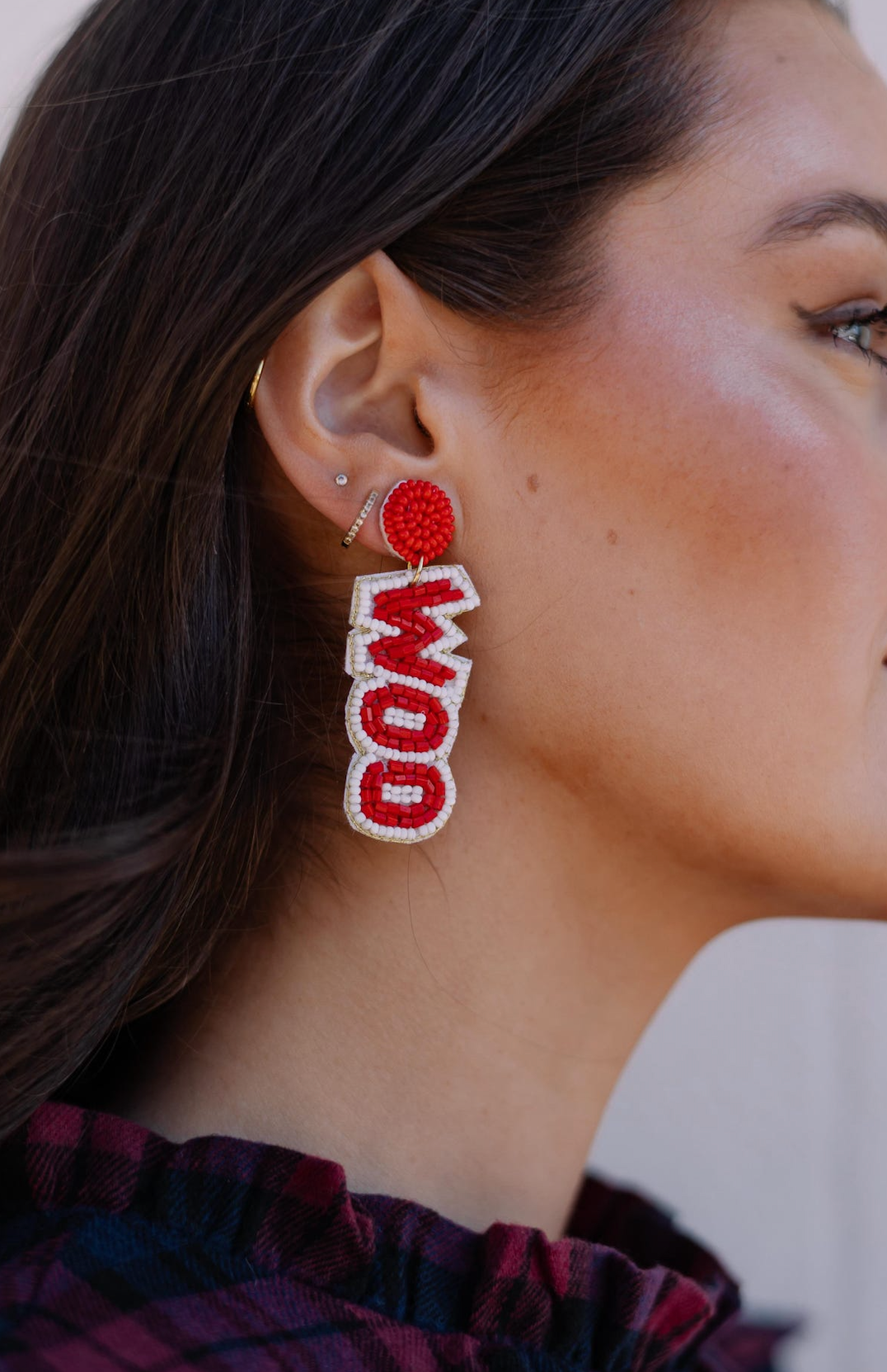 WOO PIG Beaded Earrings