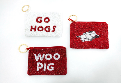 GO HOGS Key Chain Pouch