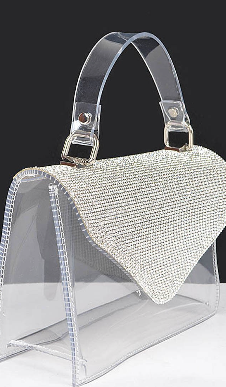 Transparent Rhinestone Purse