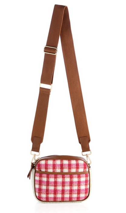 Plaid Mirabel Camera Crossbody Purse