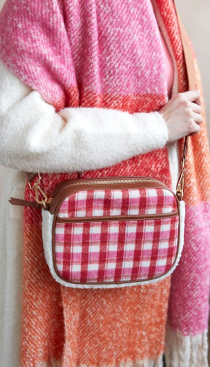 Plaid Mirabel Camera Crossbody Purse