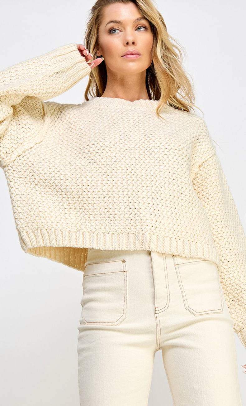 Taelynn Cream Sweater