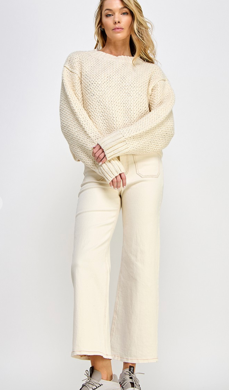 Taelynn Cream Sweater