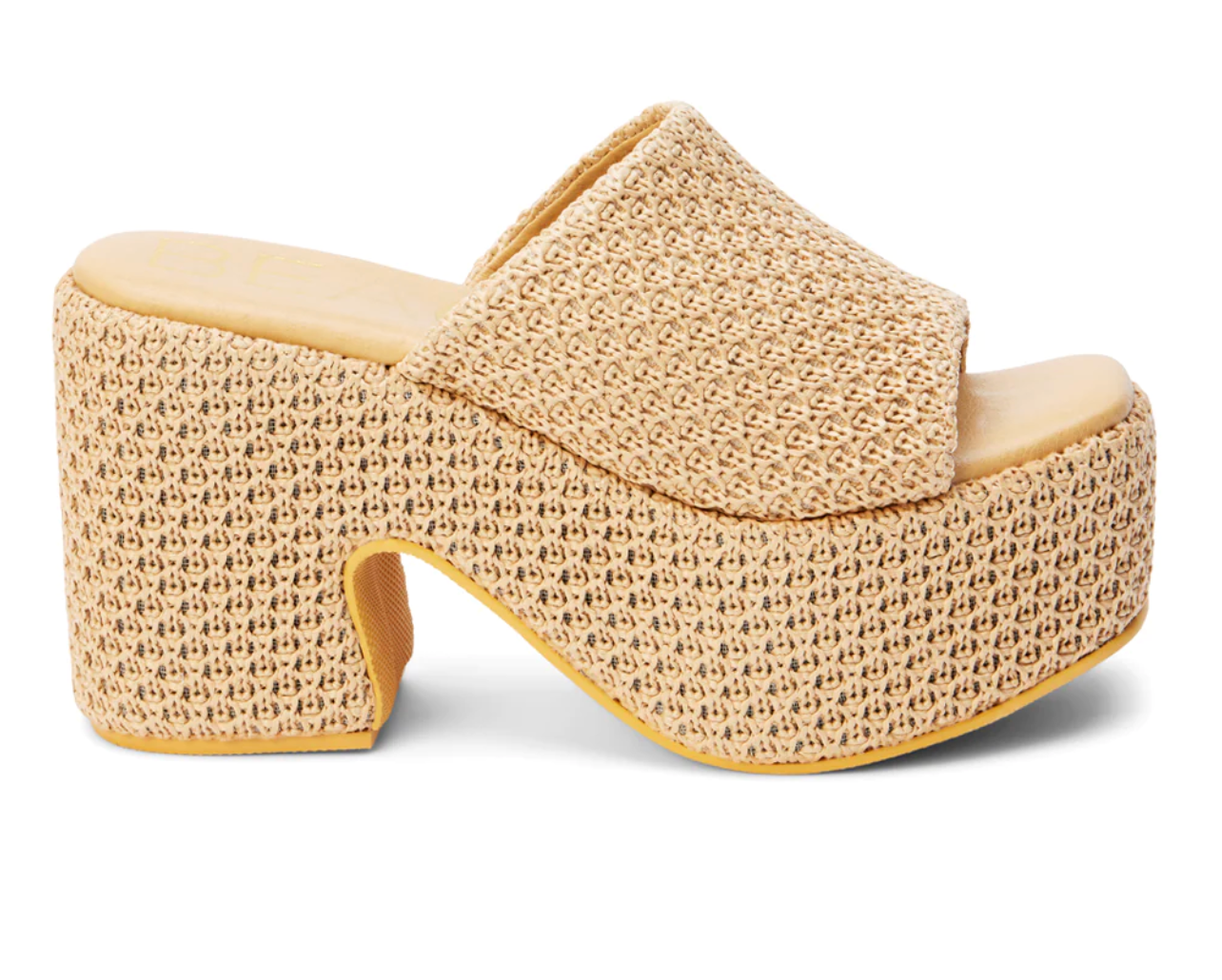 Matisse Como Tan Raffia Platform Heels