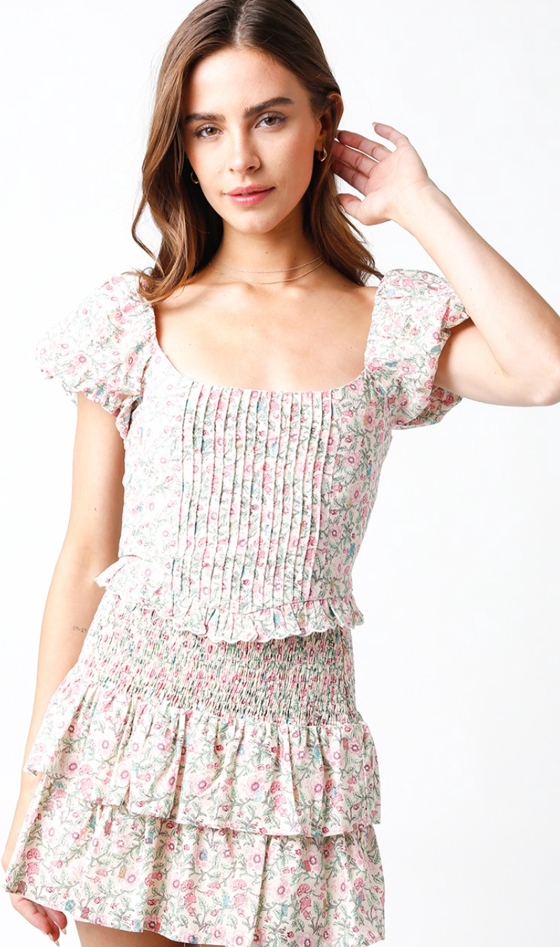 Rosalie Floral Smock Top