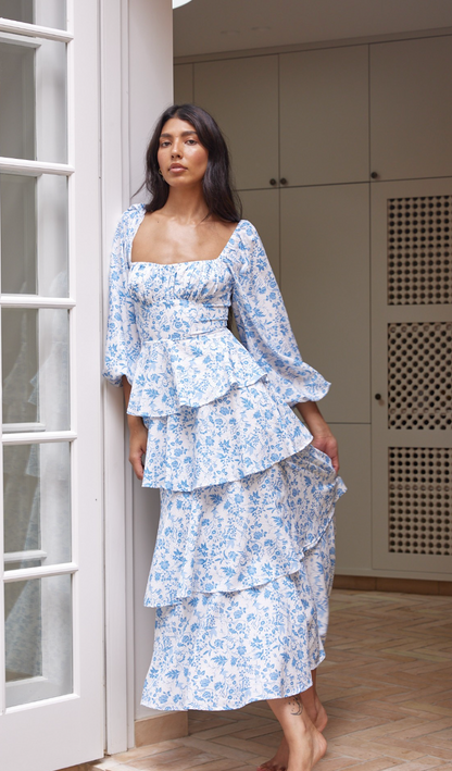 Sara Tiered Floral Maxi Dress