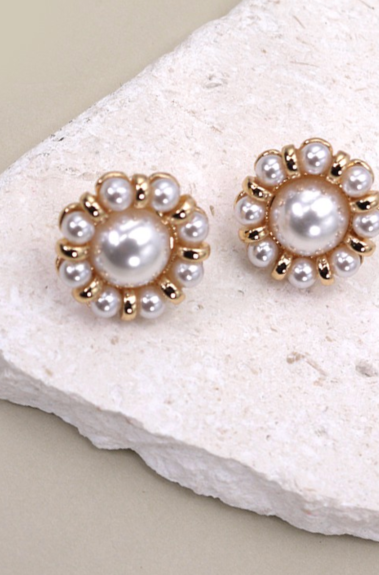 Round Stud Post Earrings