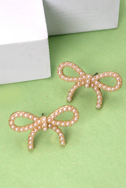 Pearl Bow Studs