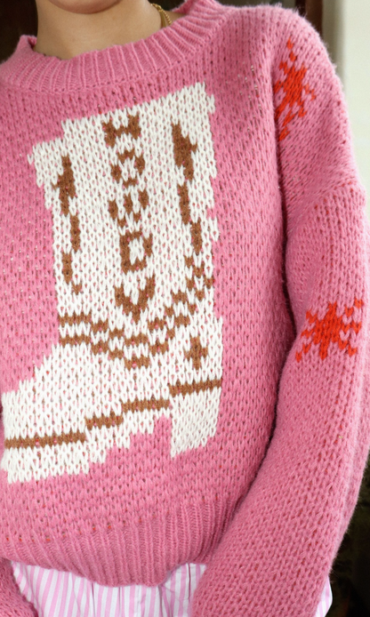 Cowboy Boot Sweater