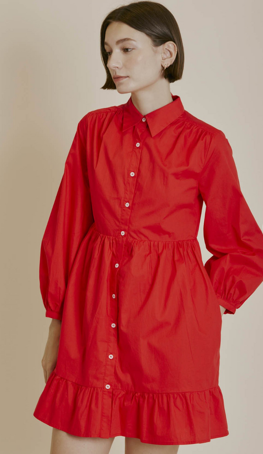 Poppy Poplin Shirt Dress