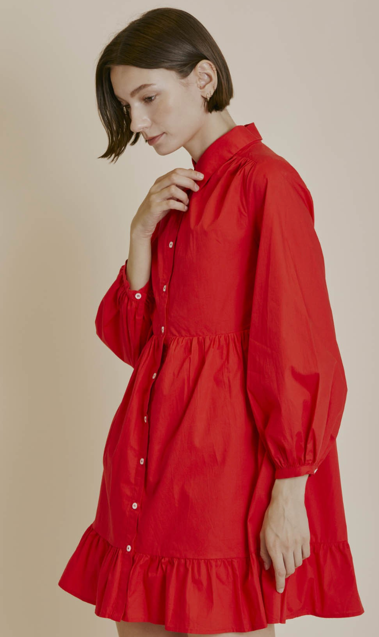 Poppy Poplin Shirt Dress