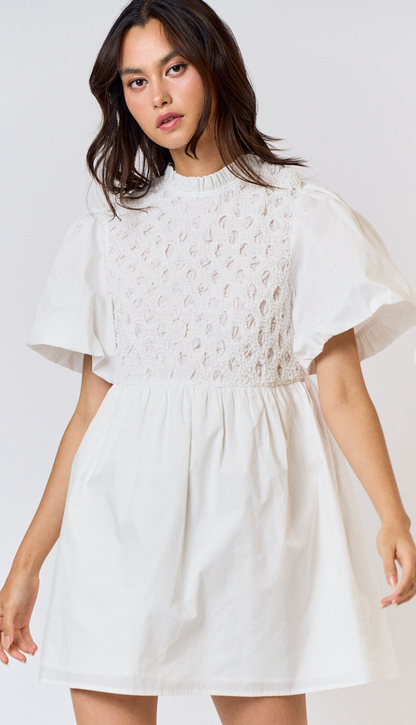 Addy Smocking Babydoll Dress