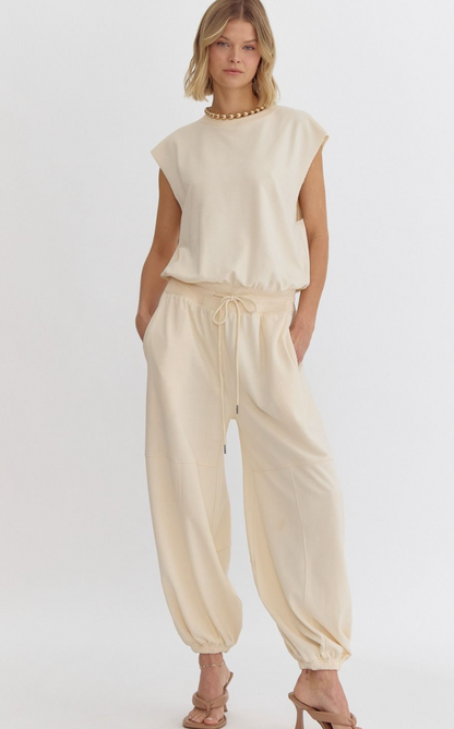 Rori Comfy Jumpsuit Cream