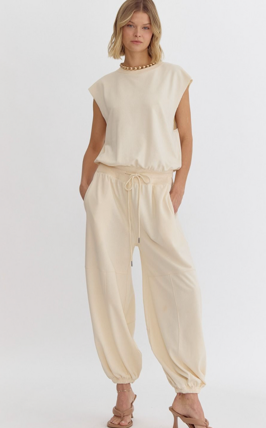 Rori Comfy Jumpsuit Cream