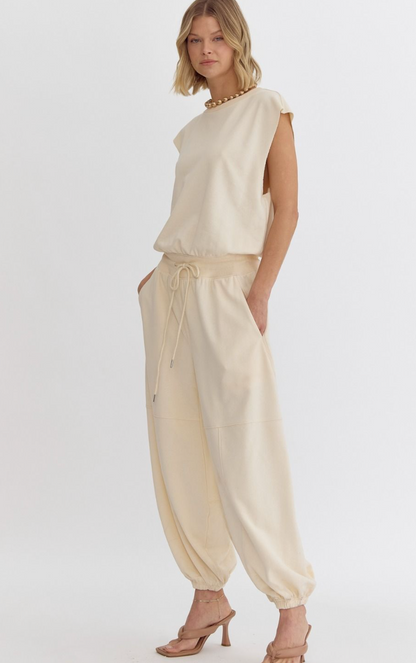 Rori Comfy Jumpsuit Cream